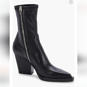 DOLCE VITA Boyd Boots Black Leather 8.5 NIB